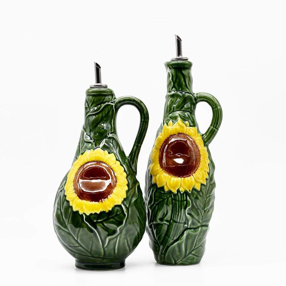 Sunflower-shaped Ceramic oil Carafe