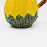 Sunflower-shaped Ceramic Pitcher