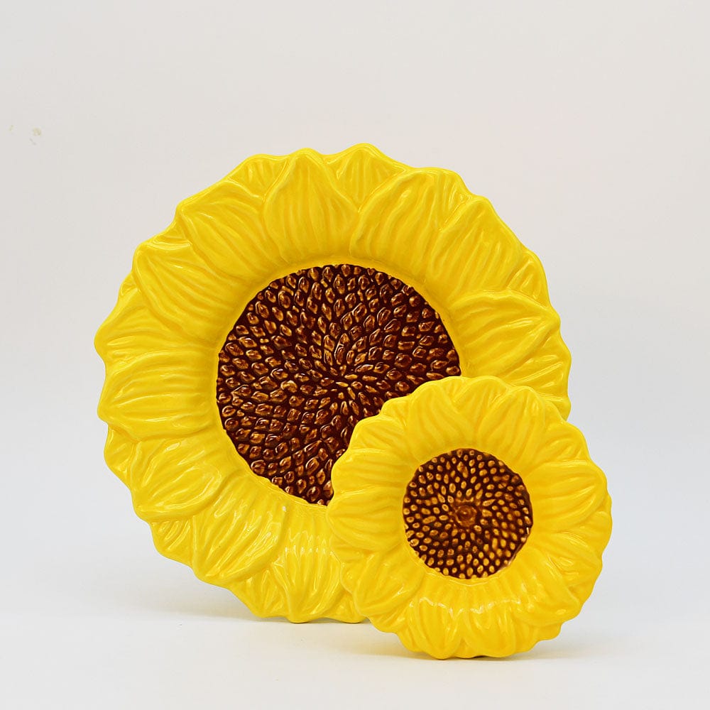 Sunflower-shaped Ceramic Soup Plate