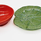 Tomato-shaped Ceramic Bowl & Plate Set