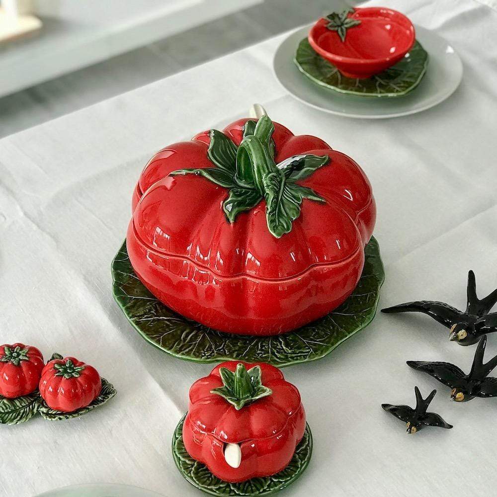 Tomato-shaped Ceramic Soup Tureen