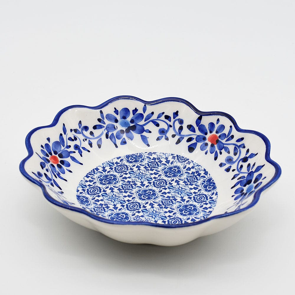 Tradicional | Ceramic Salad Bowl Blue - 9.4"