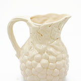 Uvas I Ceramic Jug - White