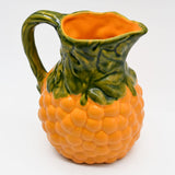 Uvas I Ceramic Pitcher - Orange