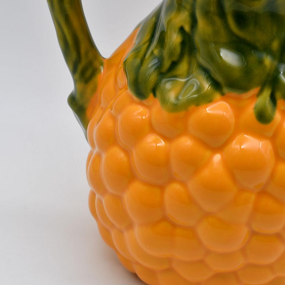 Uvas I Ceramic Pitcher - Orange