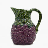 Uvas I Ceramic Pitcher - Purple