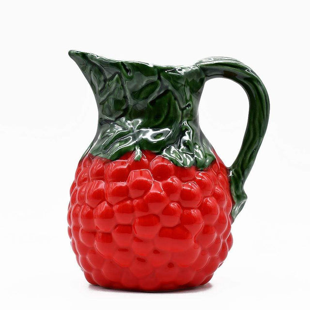 Uvas I Ceramic Pitcher - Red