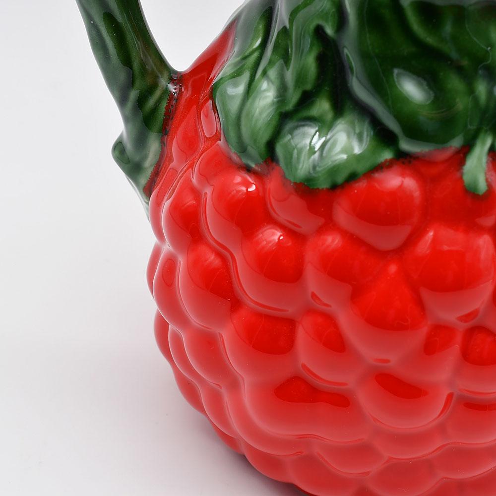 Uvas I Ceramic Pitcher - Red