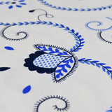 Viana I Cotton Tablecloth - Blue