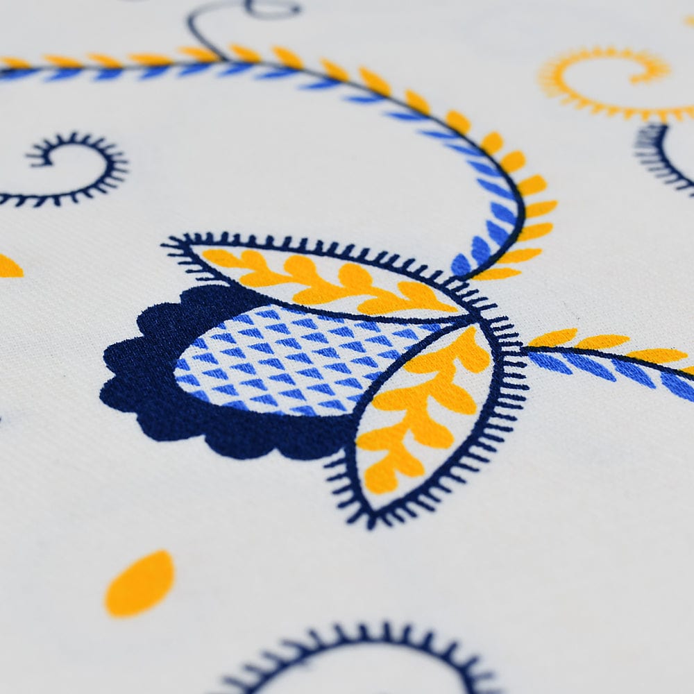 Viana I Cotton Tablecloth - Yellow