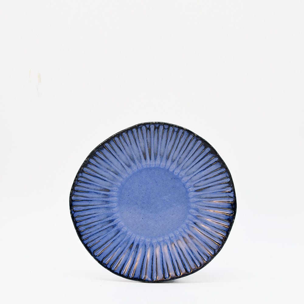 Vieira I Stoneware Dessert Plate - Blue