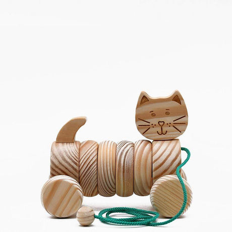 Wooden Cat Toy