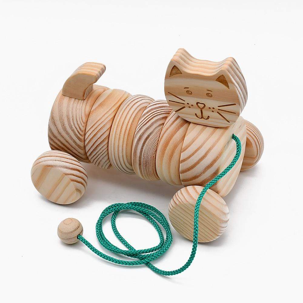 Wooden Cat Toy