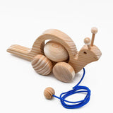 Wooden Snail Toy