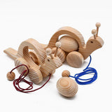 Wooden Snail Toy